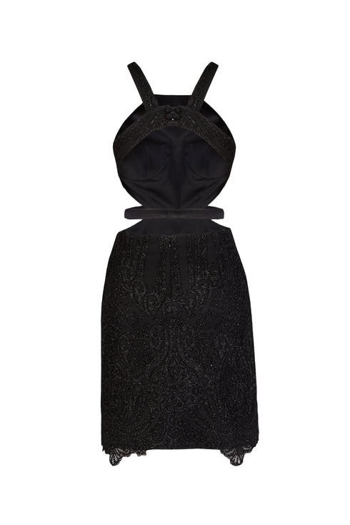 Mini Dress With Back Decollete